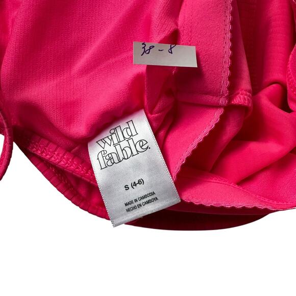 Wild Fable Pink Removable Pads Crop Top Women's Size Small NWT | 38-3 - Picture 6 of 7